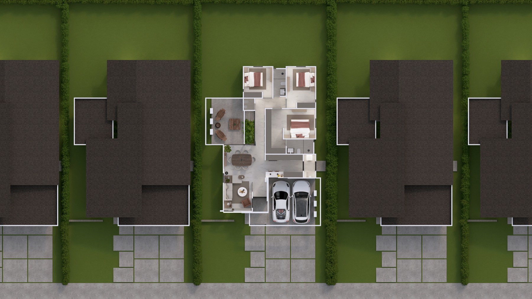 Planta arquitectónica del Modelo Classic en Azuero Luxury
