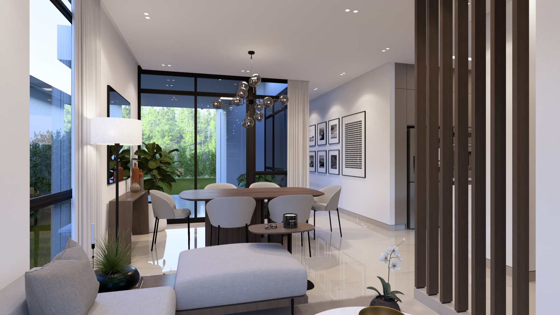 Sala y comedor del Modelo Classic