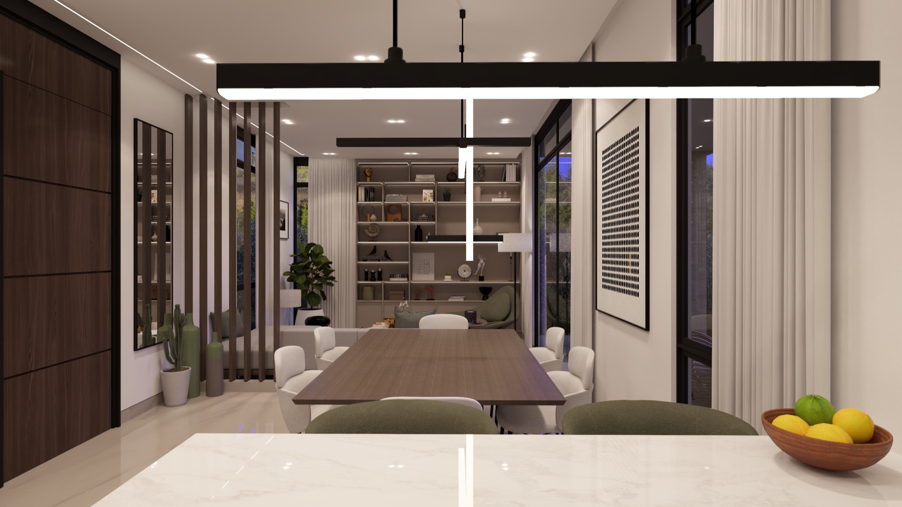 Cocina y comedor del Modelo Signature
