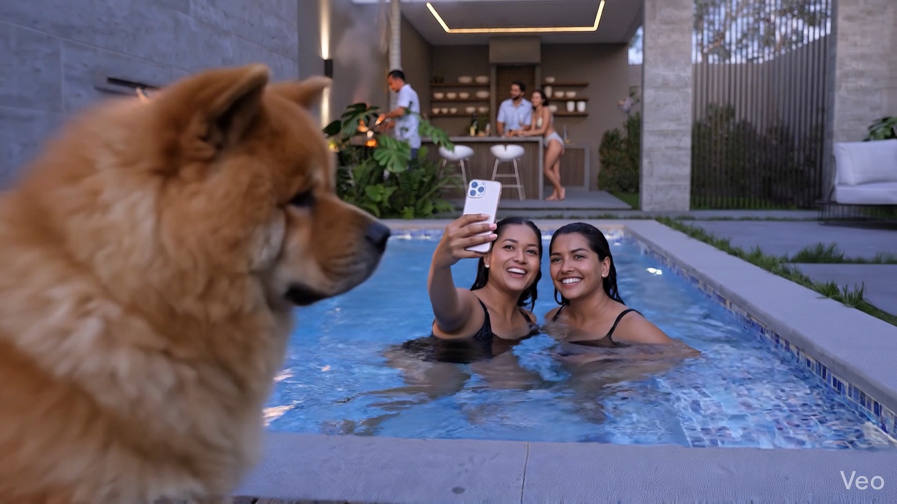 Área social y piscina